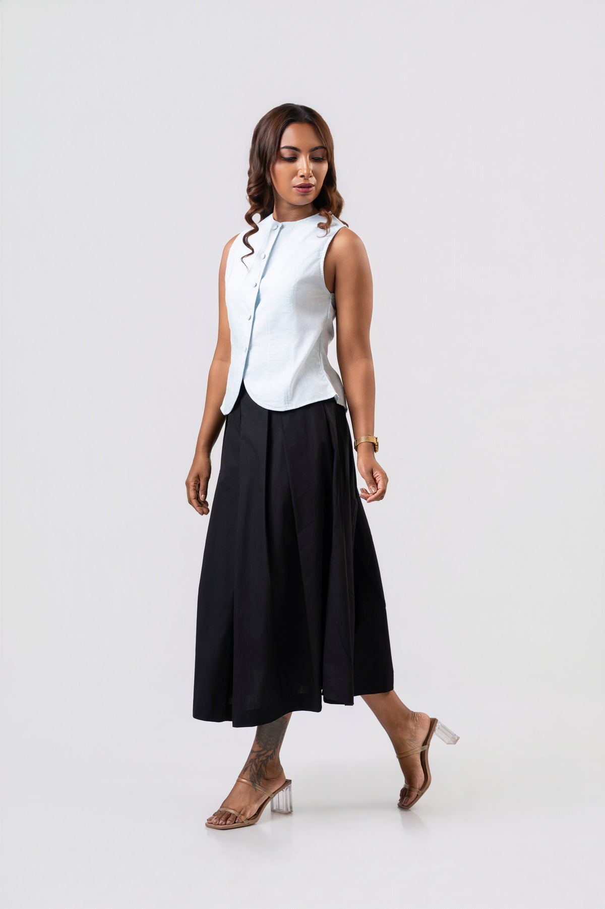 Livia Waistcoast - Light Blue