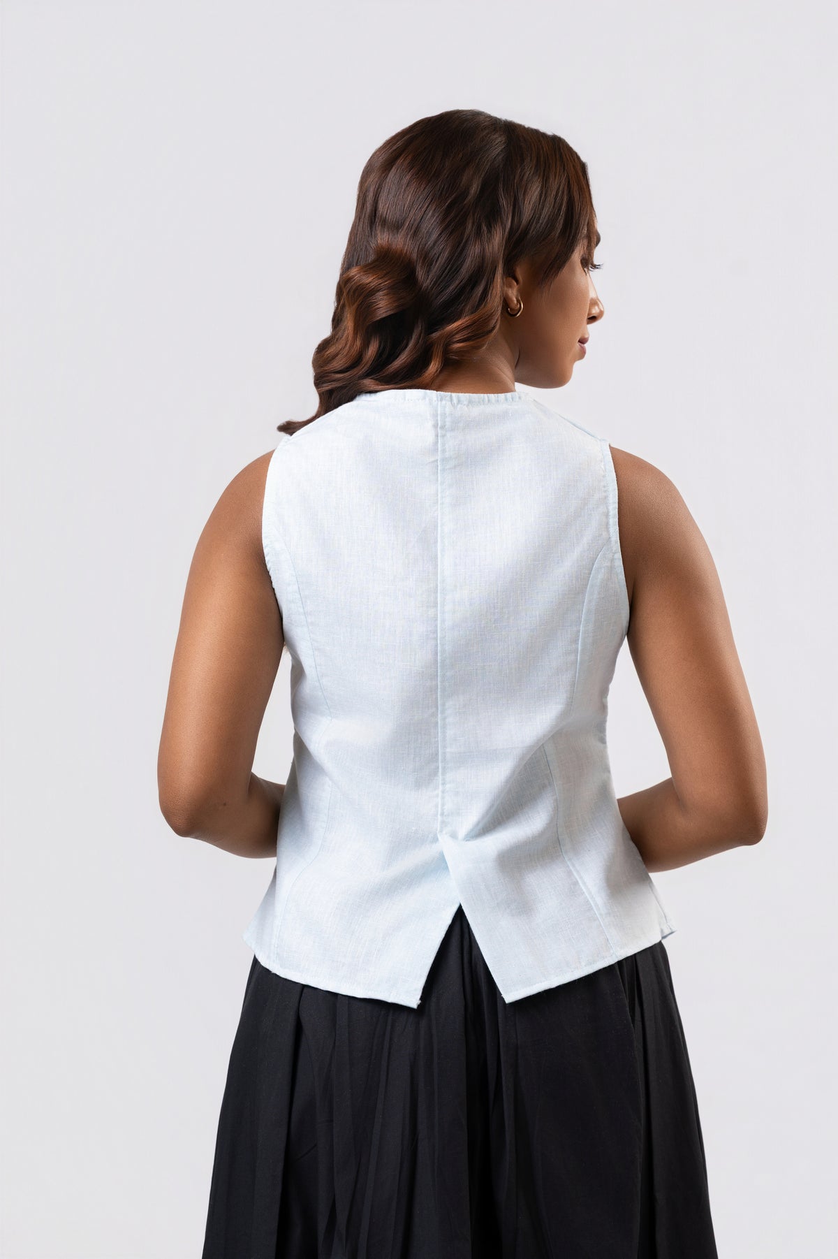 Livia Waistcoast - Light Blue