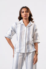 Isla Co-ord set - Blue Stripe