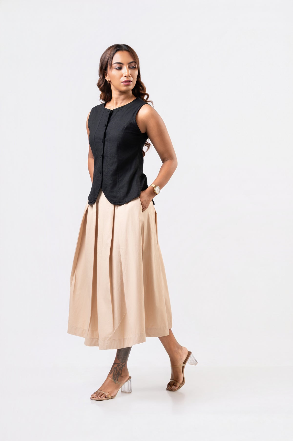 Maeve Skirt - Beige