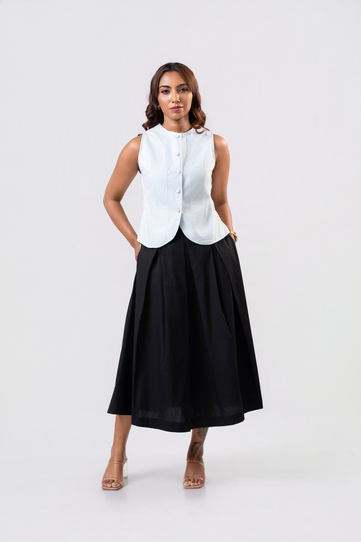 Livia Waistcoast - Light Blue