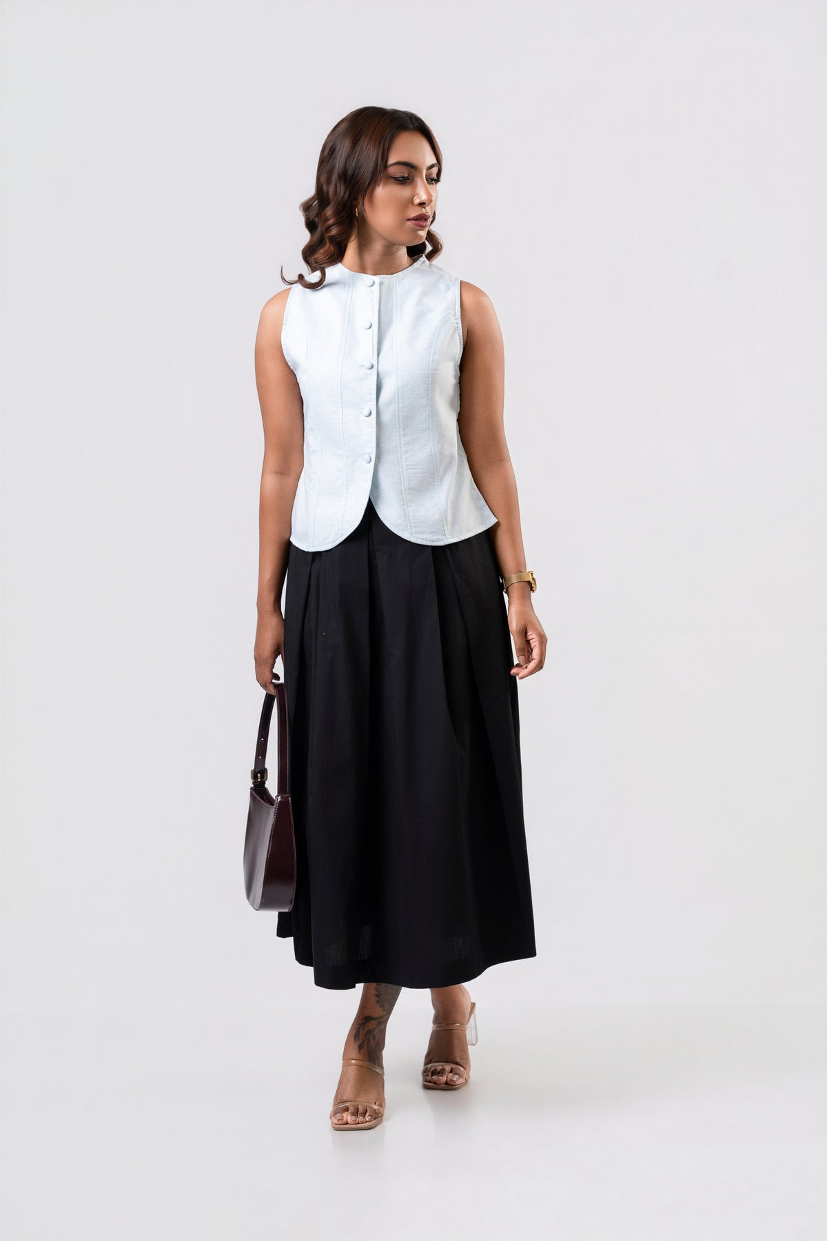 Livia Waistcoast - Light Blue
