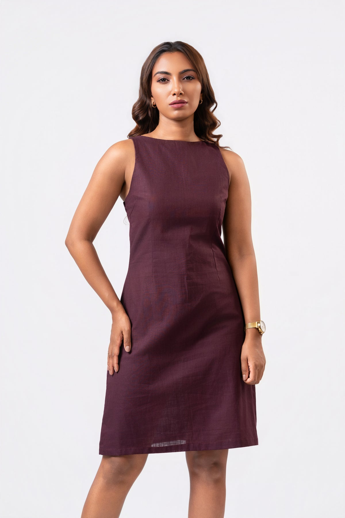 Noelle Dress - Maroon
