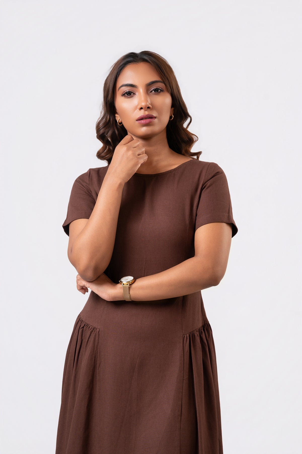 Alina Dress - Brown