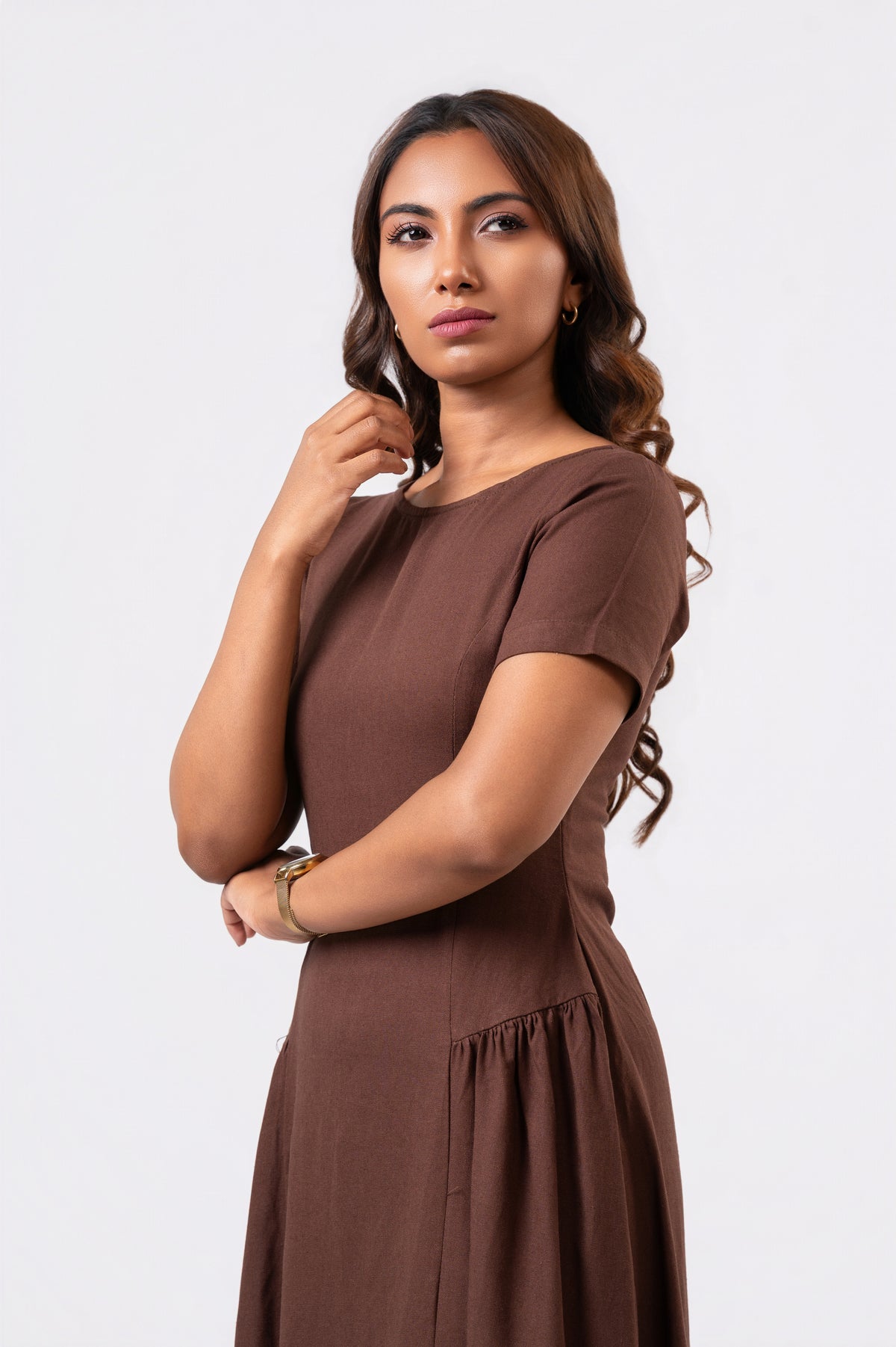 Alina Dress - Brown